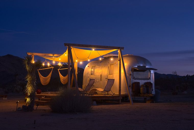 1963 Airstream trailer in Joshua Tree dllu