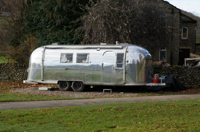 Airstream Caravan at Masons Campsite - geograph.org.uk - 3759459