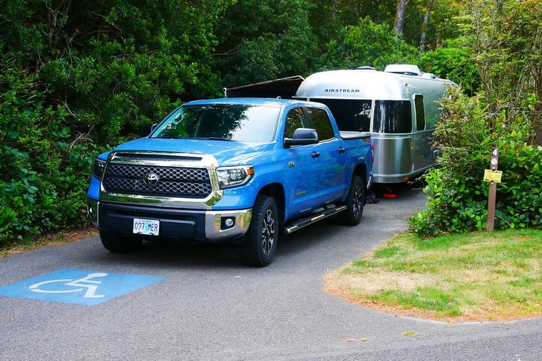 Airstream in Campsite 4 at Harbor Vista Campground