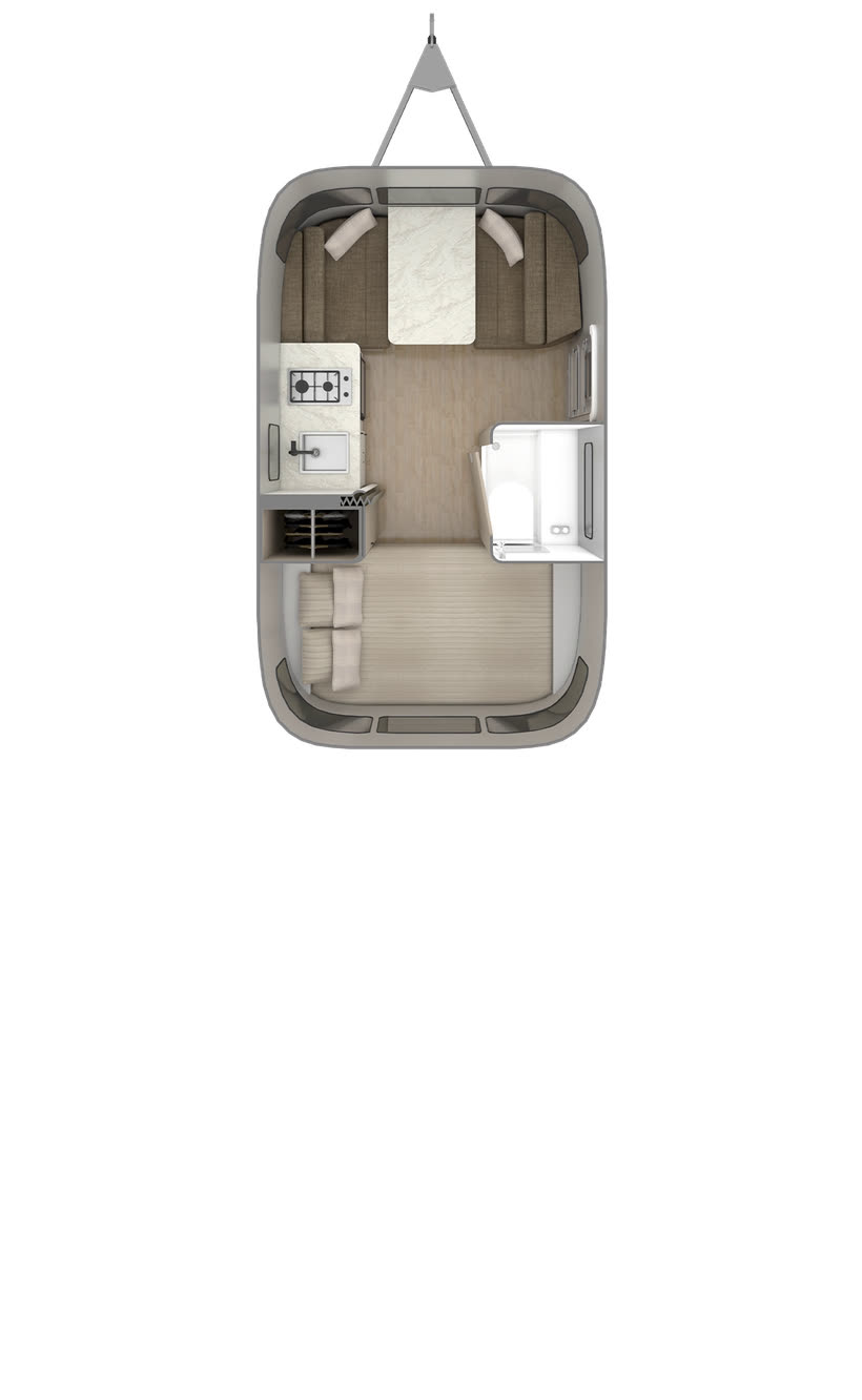 Caravel 16RB floor plan diagram