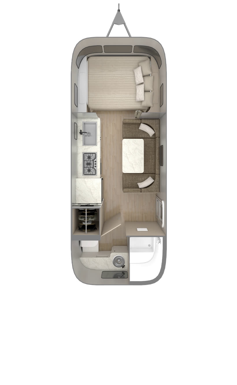 Caravel 22FB floor plan diagram