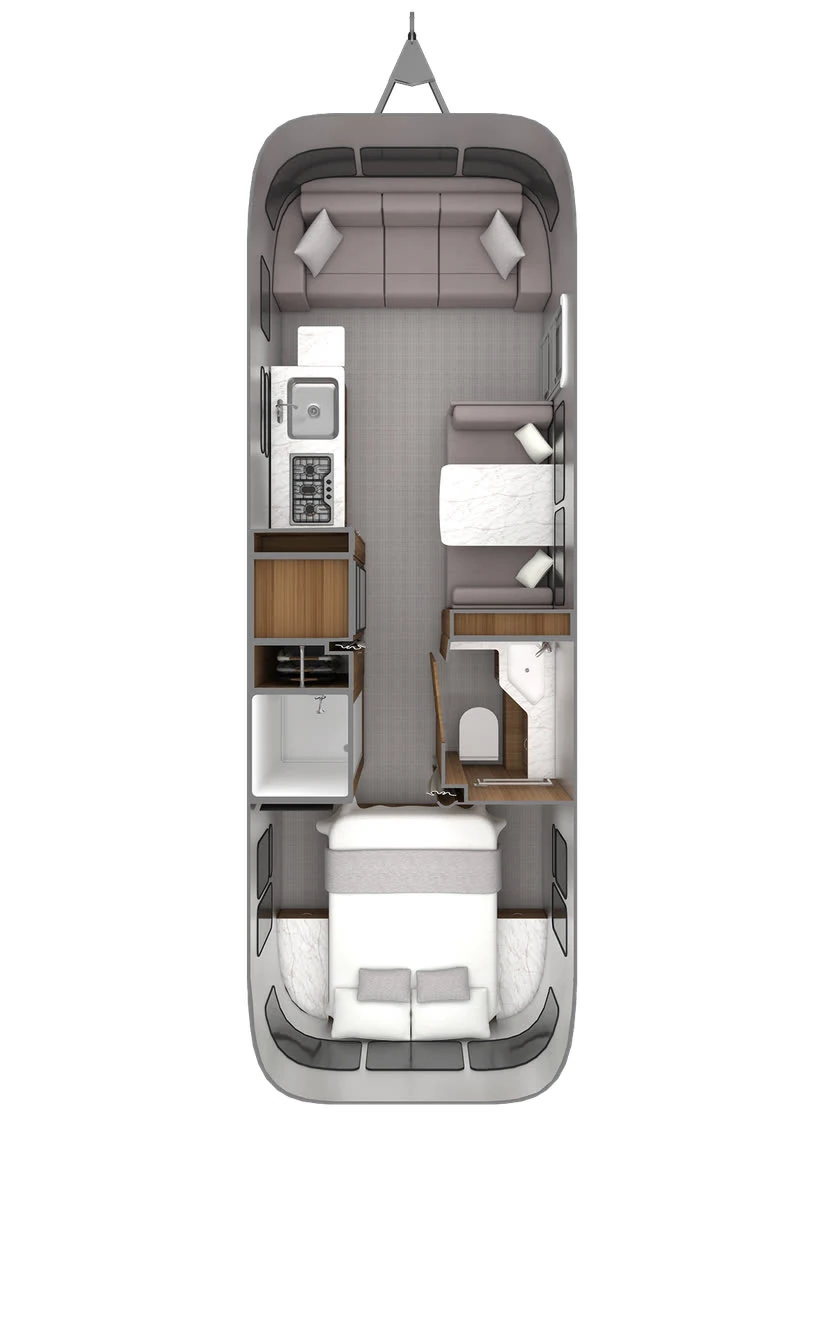 Classic 28RB floor plan diagram