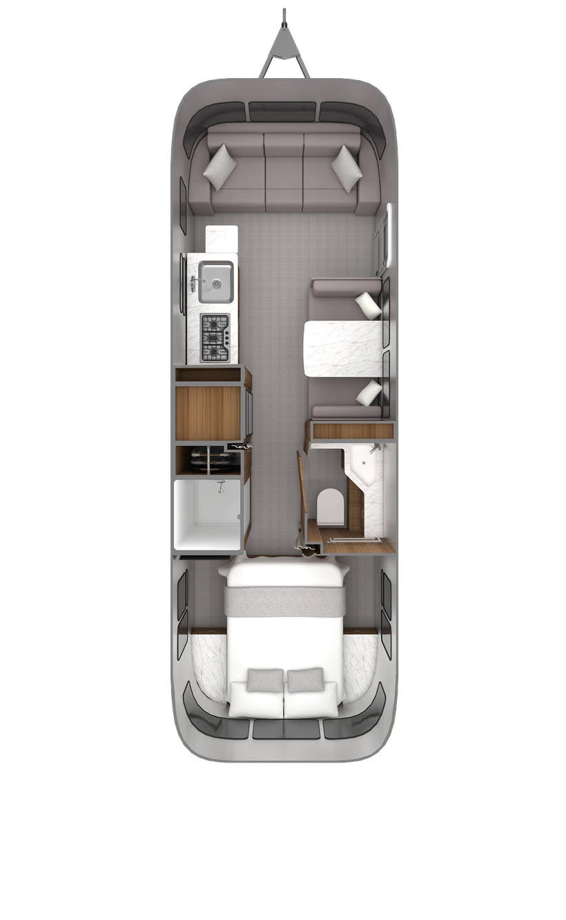 Classic 28RB floor plan diagram
