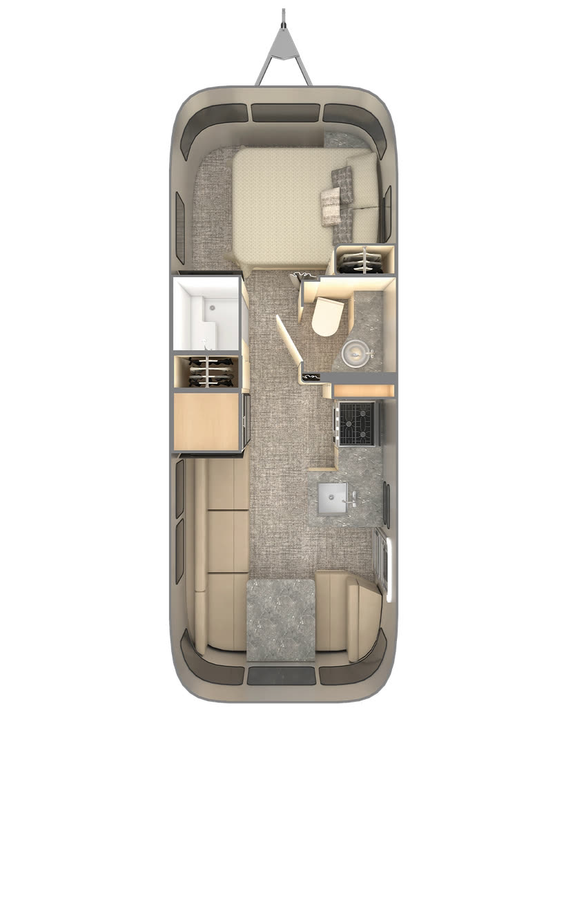 Flying Cloud 25FB floor plan diagram