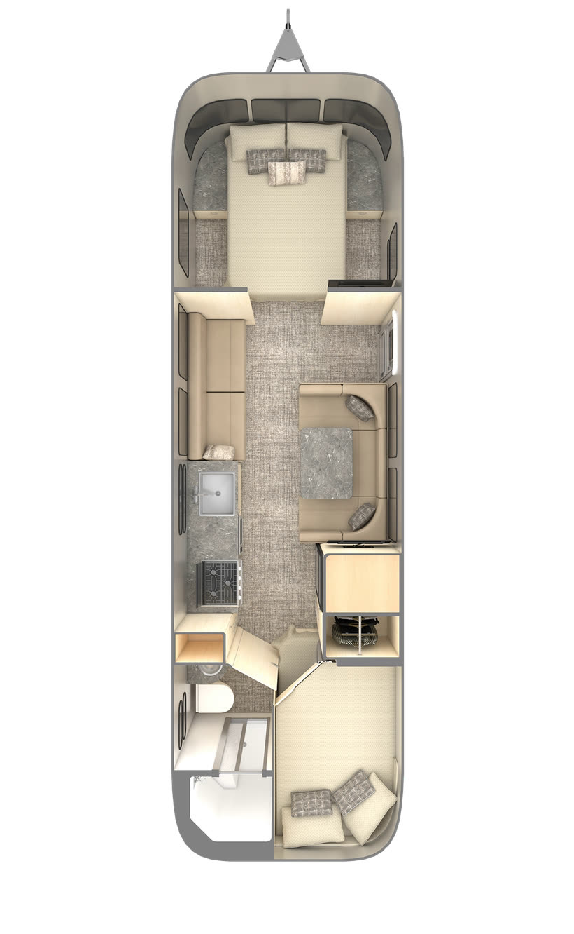 Flying Cloud 30FB Bunk floor plan diagram