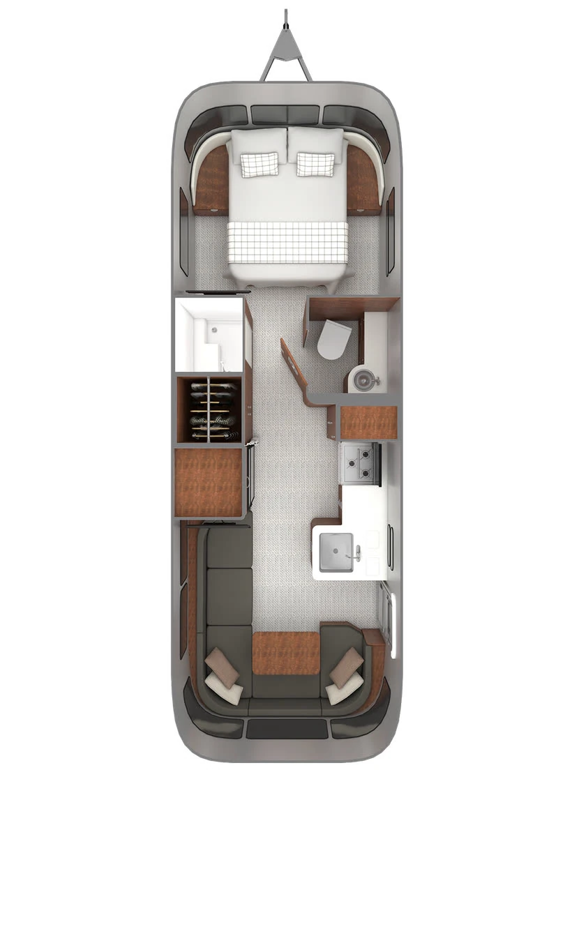 Globetrotter 27FB floor plan diagram