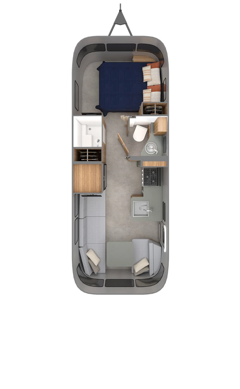 Trade Wind 25FB floor plan diagram