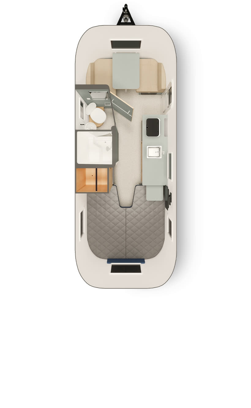 World Traveler 22RB floor plan diagram