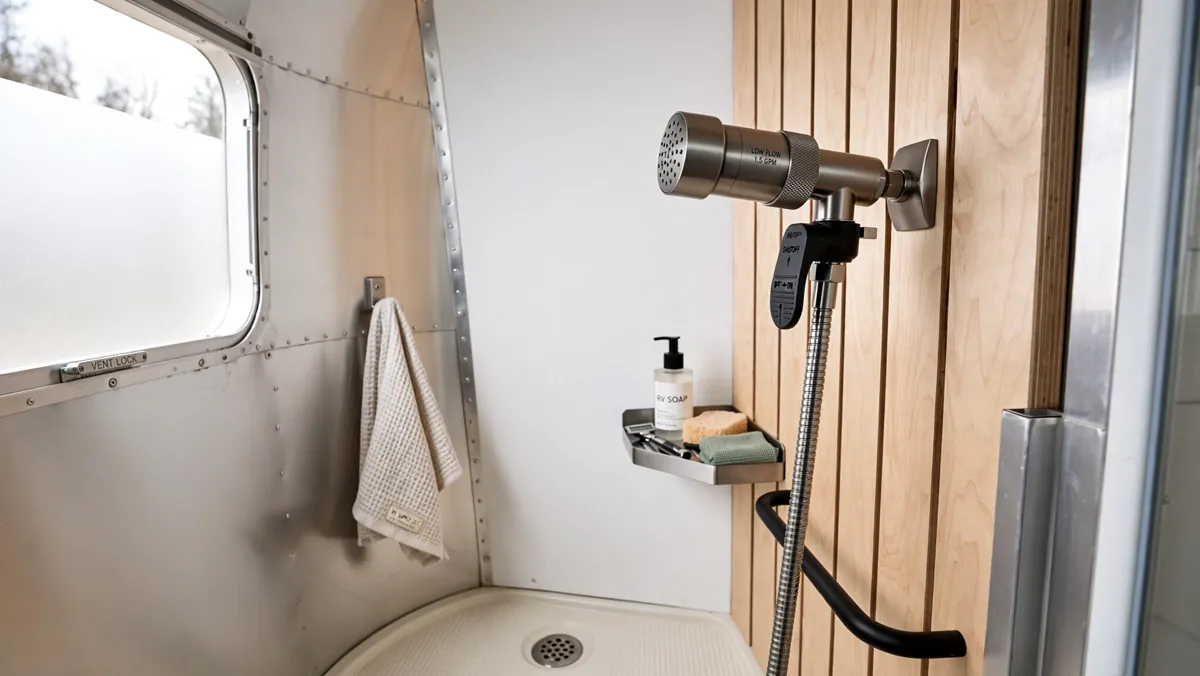 Oxygenics shower head + full cutoff valve